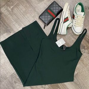 *NEW* Forest Green Forver21 Midi dress